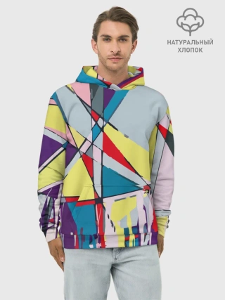 Худи мужской база хлопок / Cubisme