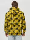 Худи мужской база хлопок / Желто-черный модный узор