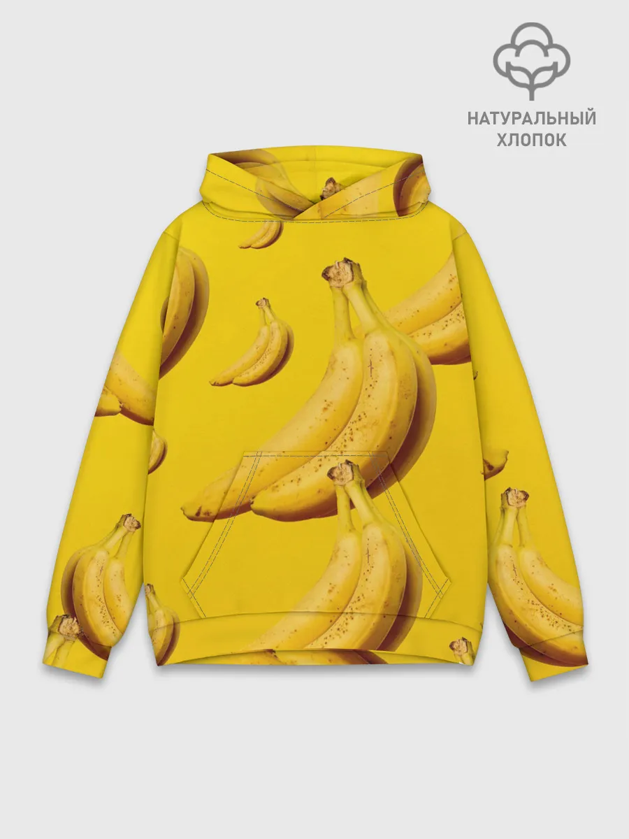 Худи мужской база хлопок / Банановый рай