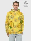 Худи мужской база хлопок / Лимончик