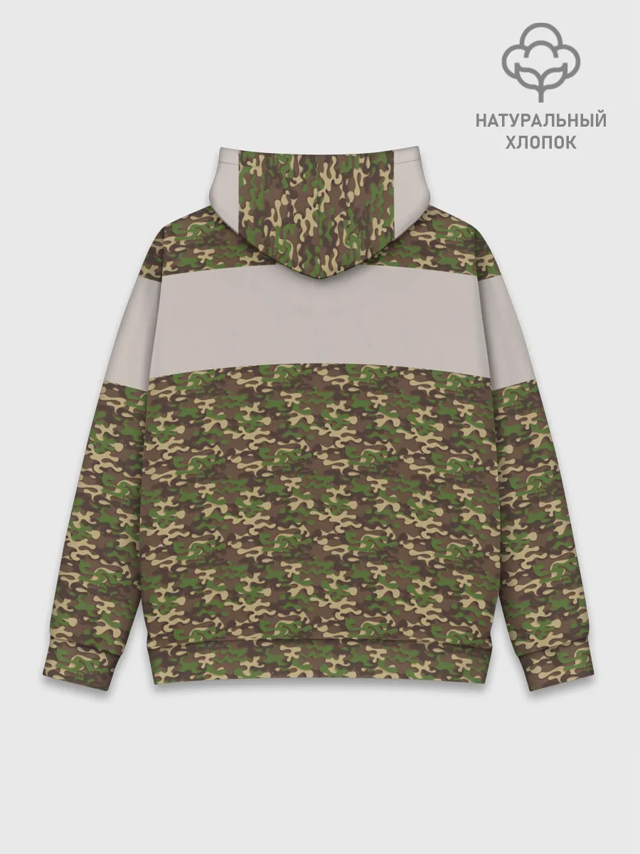 Худи мужской база хлопок / Армия