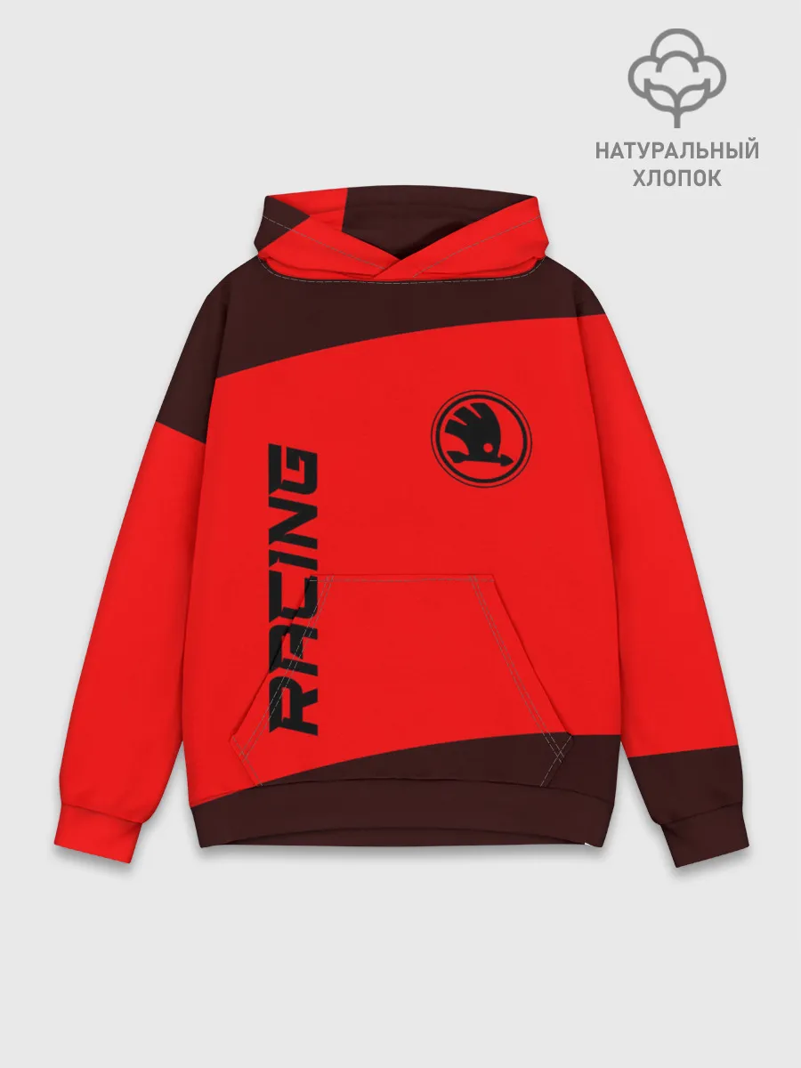 Худи мужской база хлопок / Skoda - Racing
