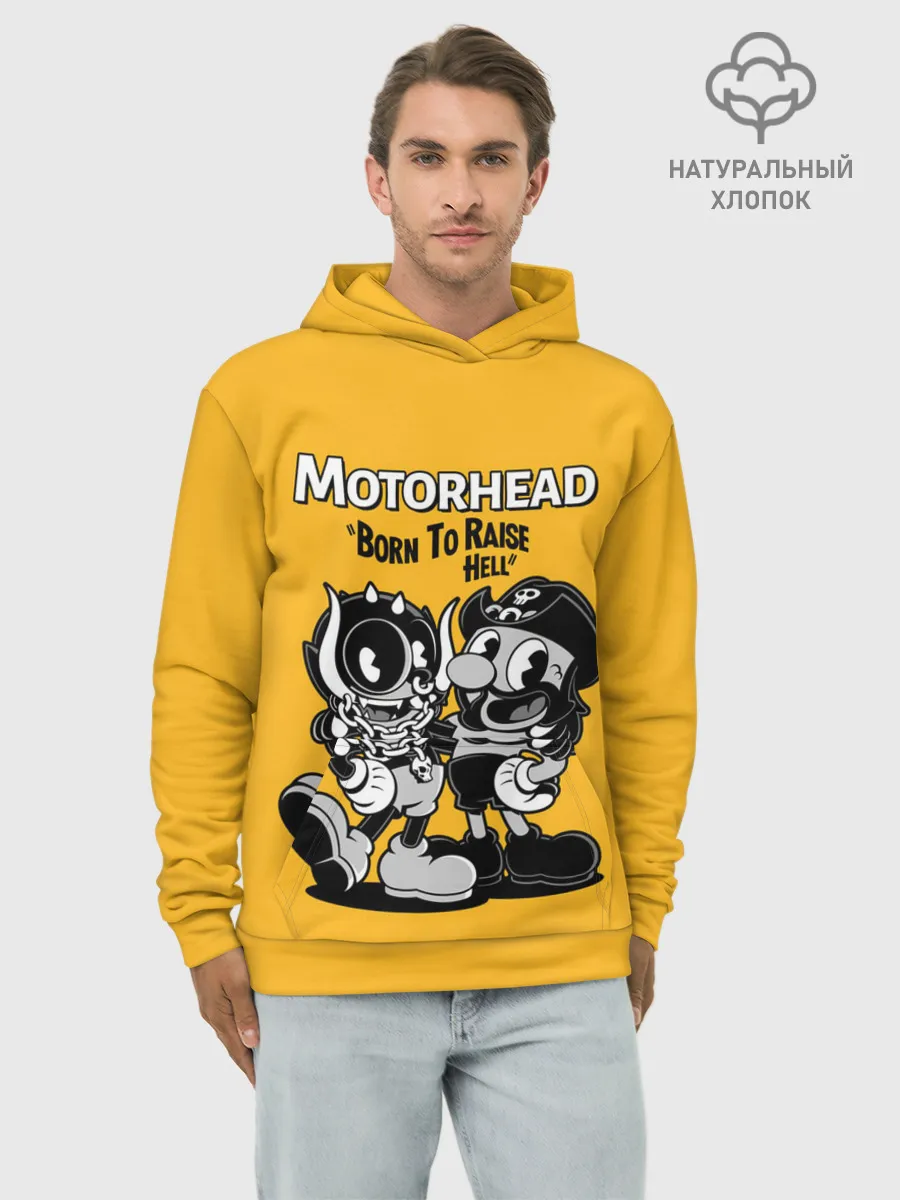 Худи мужской база хлопок / Motorhead x Cuphead