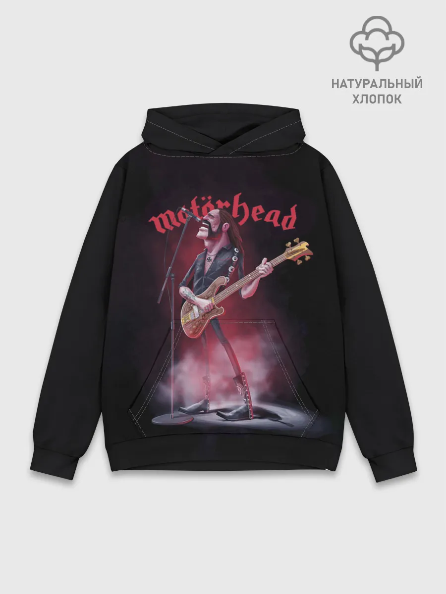 Худи мужской база хлопок / Поющий Лемми