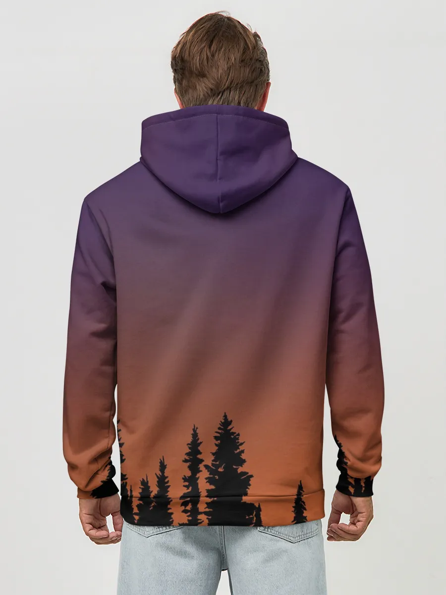 Худи мужской база хлопок / Gradient Forest Siren Head