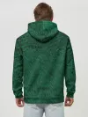 Худи мужской база хлопок / Изумрудный мех