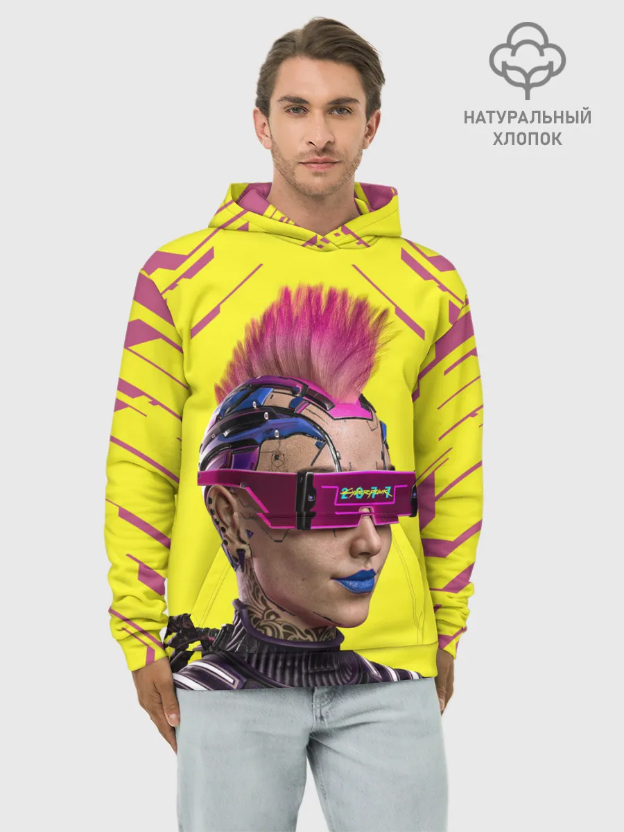 Худи мужской база хлопок / CYBERPUNK 2077 | КИБЕРПАНК