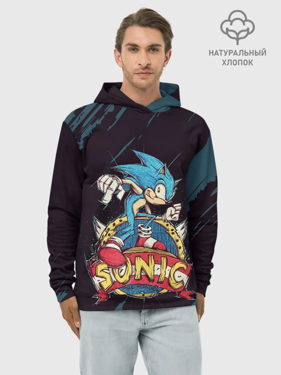 Худи мужской база хлопок / SONIC | СОНИК
