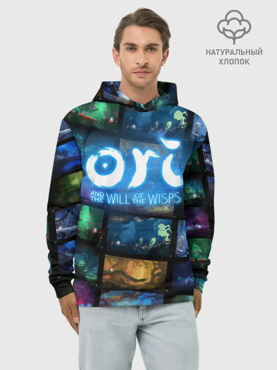 Худи мужской база хлопок / Ori and the Will of the Wisps
