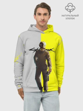 Худи мужской база хлопок / CYBERPUNK 2077 | КИБЕРПАНК