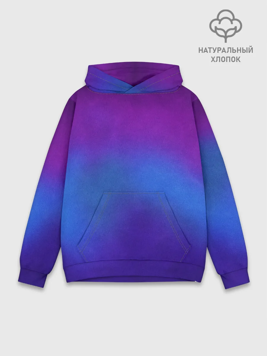 Худи мужской база хлопок / Leather gradient