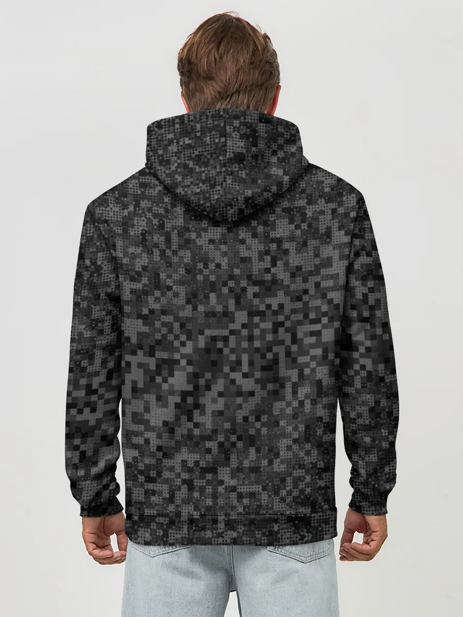 Худи мужской база хлопок / Рено камуфляж