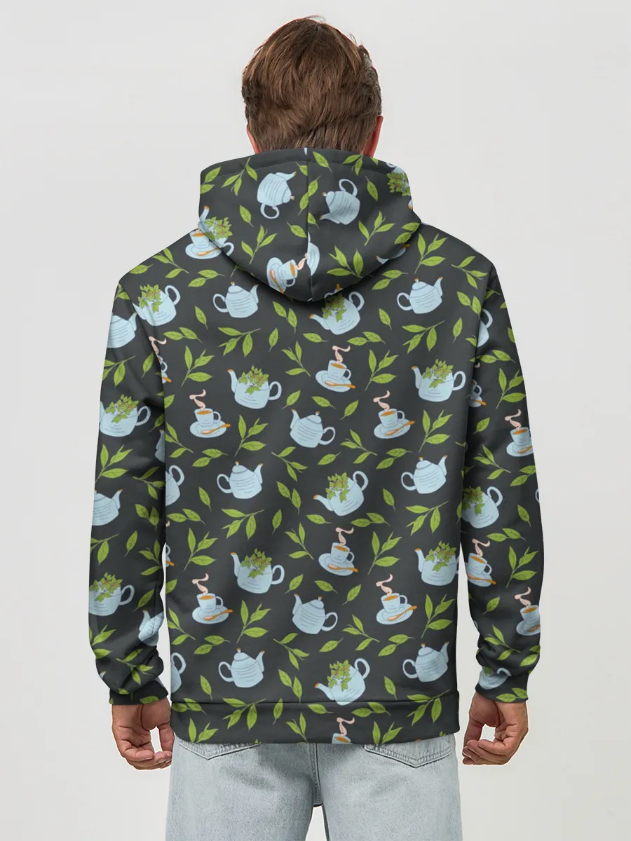 Худи мужской база хлопок / Чай с мятой