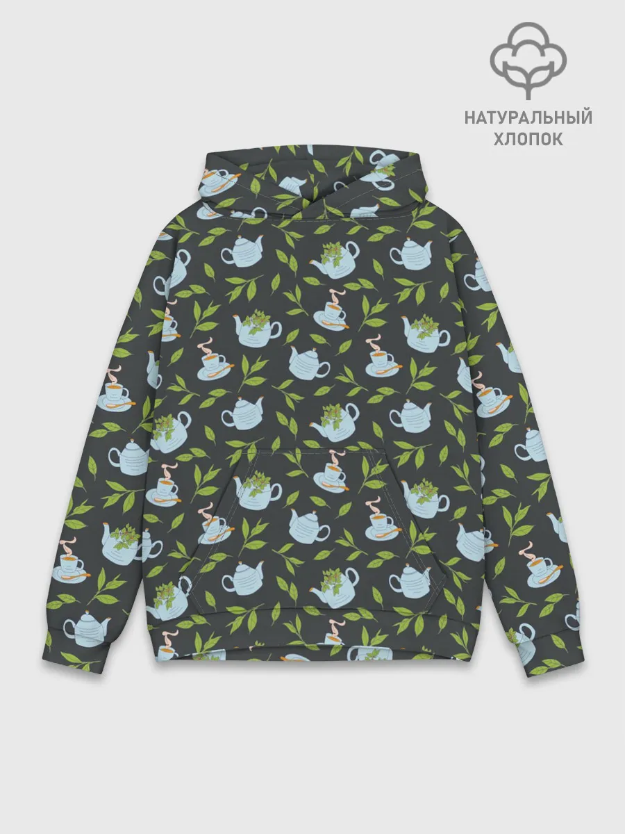 Худи мужской база хлопок / Чай с мятой