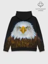Худи мужской база хлопок / Белоголовый орлан