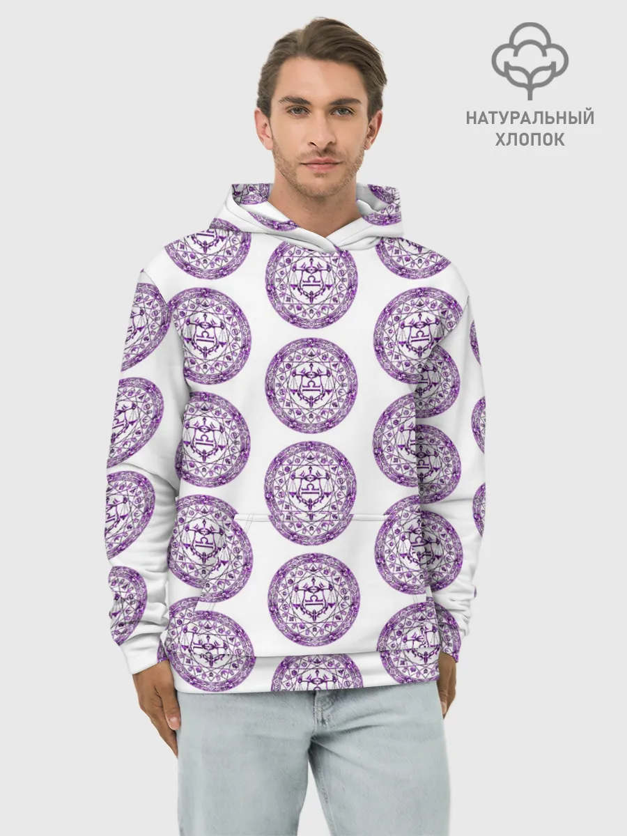 Худи мужской база хлопок / Пентаграмма Весы