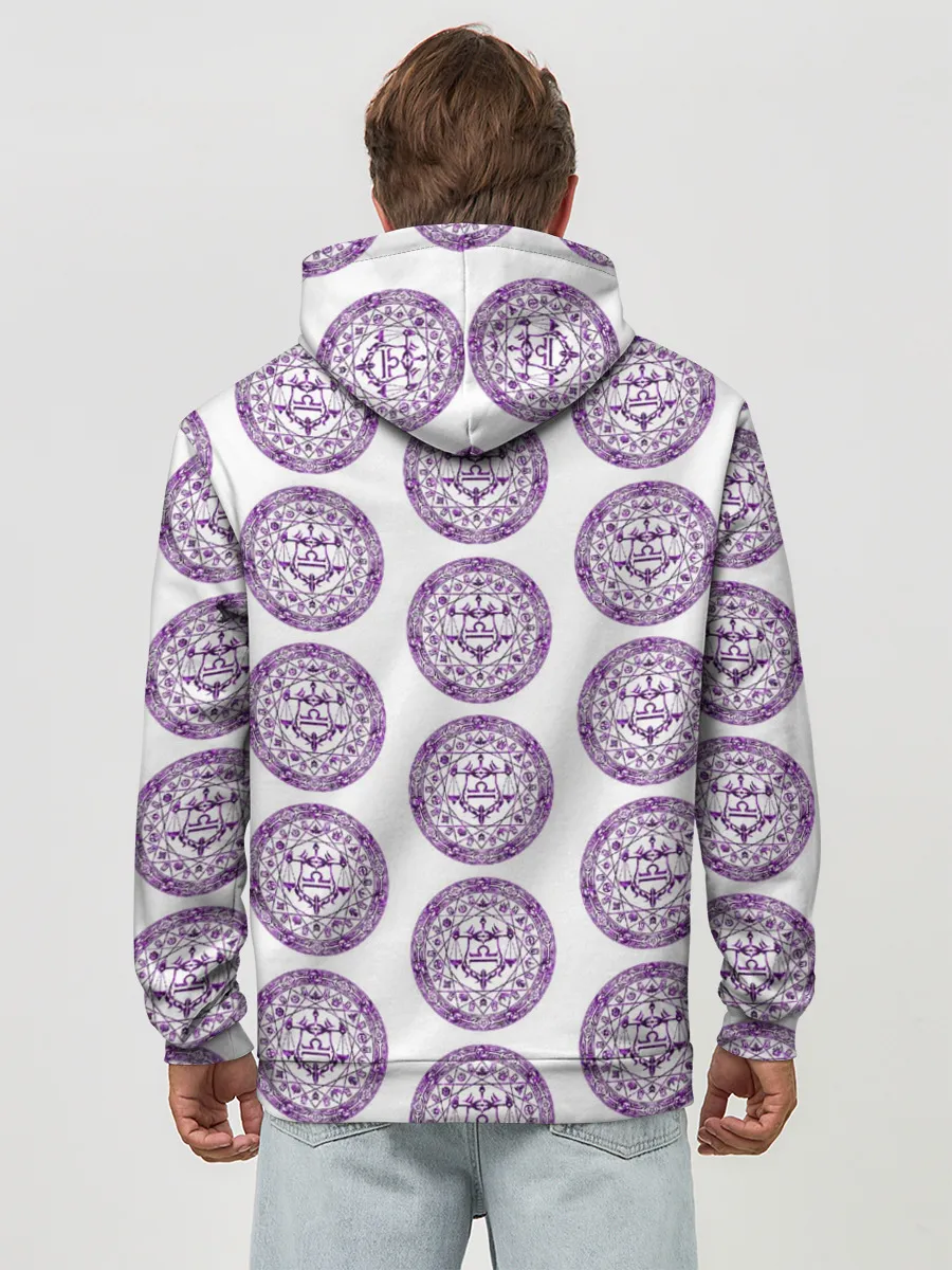 Худи мужской база хлопок / Пентаграмма Весы