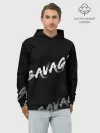 Худи мужской база хлопок / Savage
