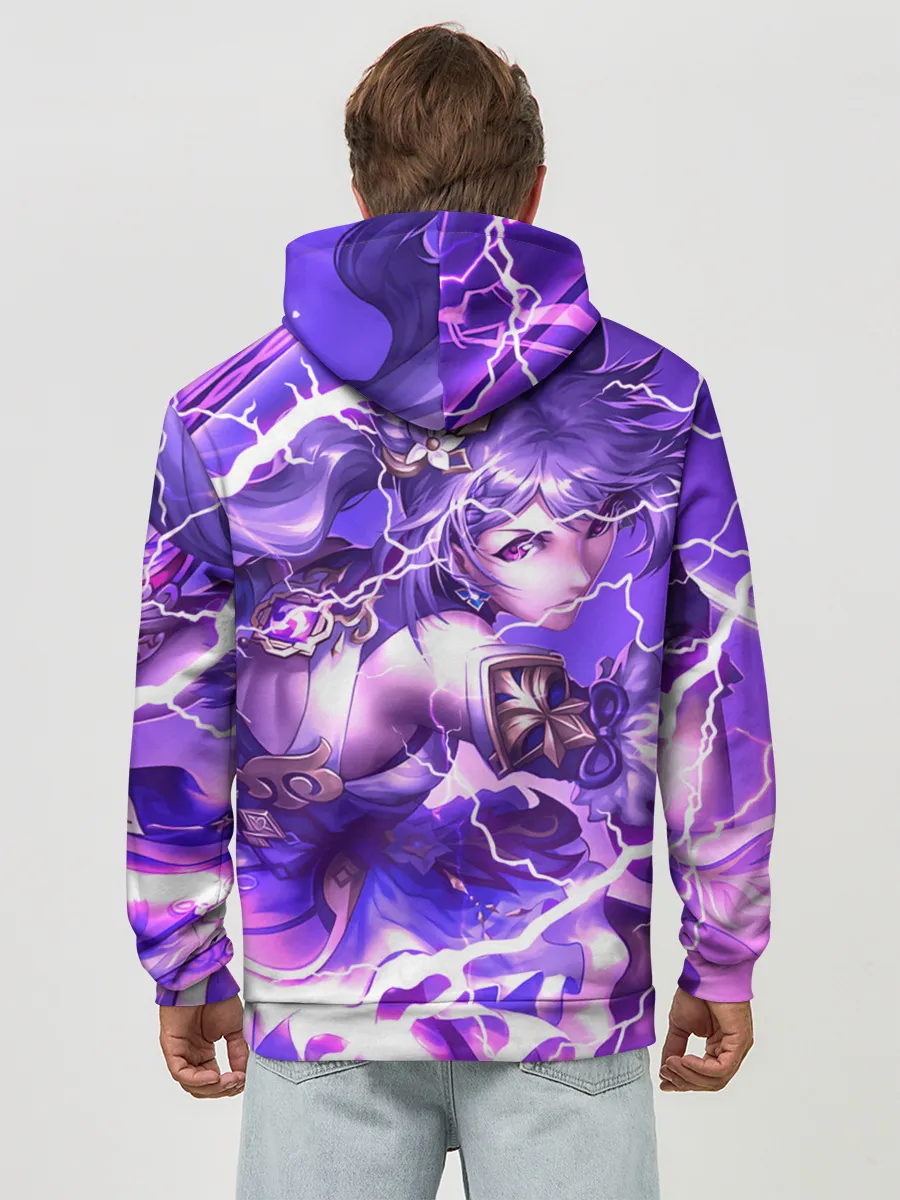 Худи мужской база хлопок / Баал | Genshin Impact | Геншин Импакт