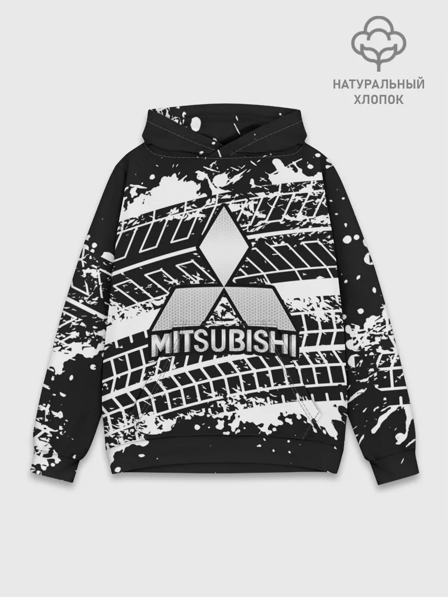 Худи мужской база хлопок / MITSUBISHI СЛЕДЫ ШИН
