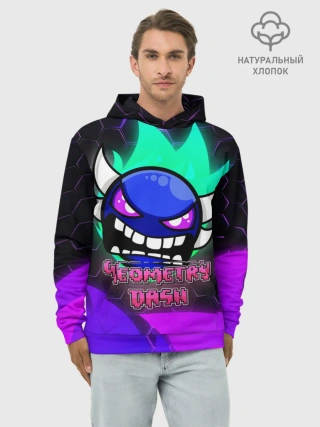 Худи мужской база хлопок / Geometry Dash