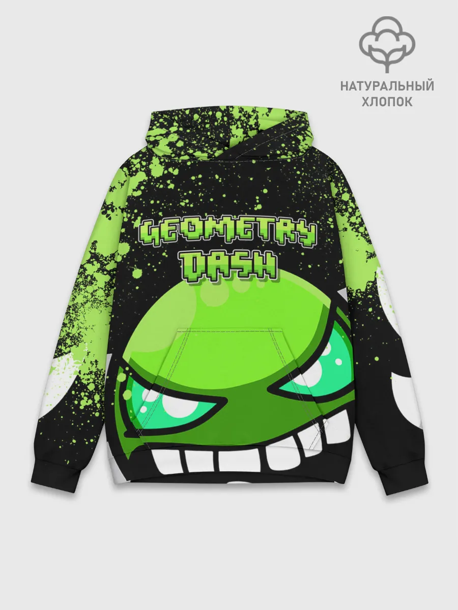 Худи мужской база хлопок / Geometry Dash