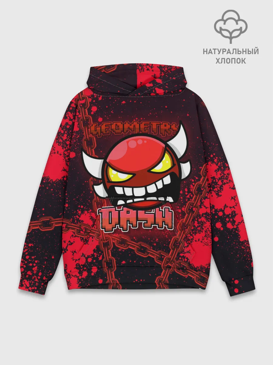 Худи мужской база хлопок / Geometry Dash
