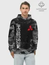 Худи мужской база хлопок / MITSUBISHI | ОГОНЬ