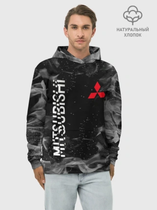 Худи мужской база хлопок / MITSUBISHI | ОГОНЬ