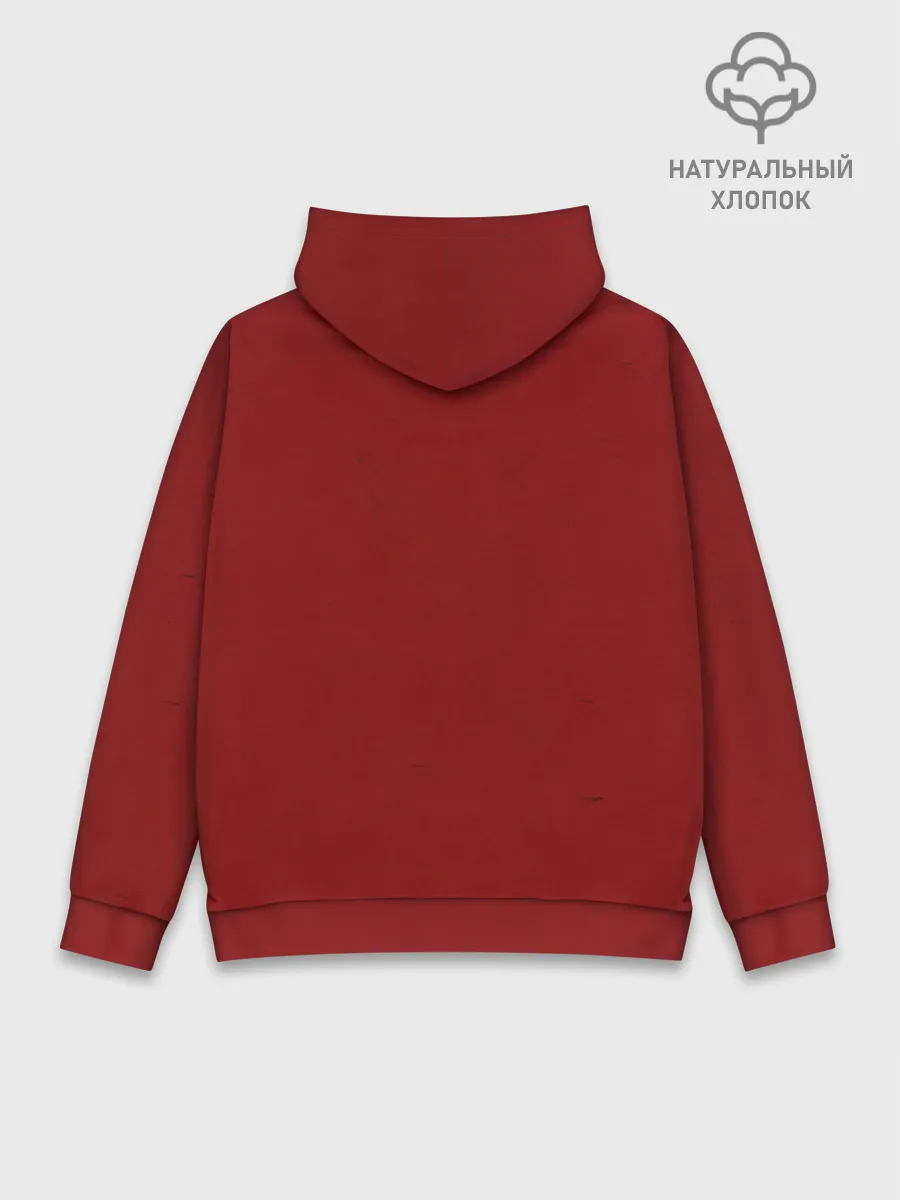 Худи мужской база хлопок / Белая королева