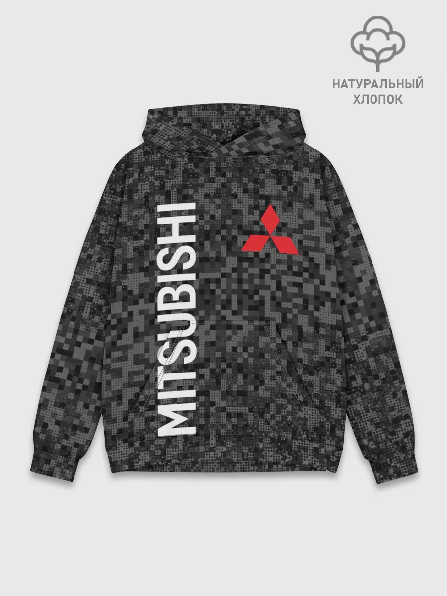 Худи мужской база хлопок / MITSUBISHI Камуфляж