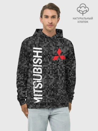 Худи мужской база хлопок / MITSUBISHI Камуфляж