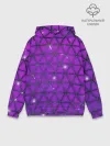 Худи мужской база хлопок / Фиолетовые треугольники
