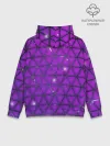 Худи мужской база хлопок / Фиолетовые треугольники