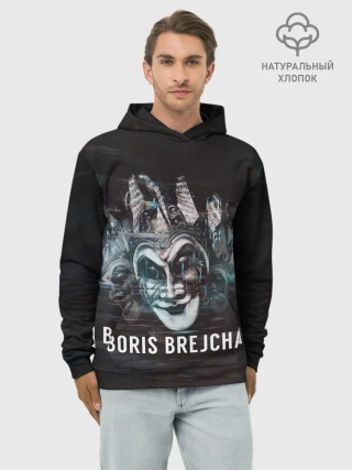 Худи мужской база хлопок / Boris Brejcha Mask