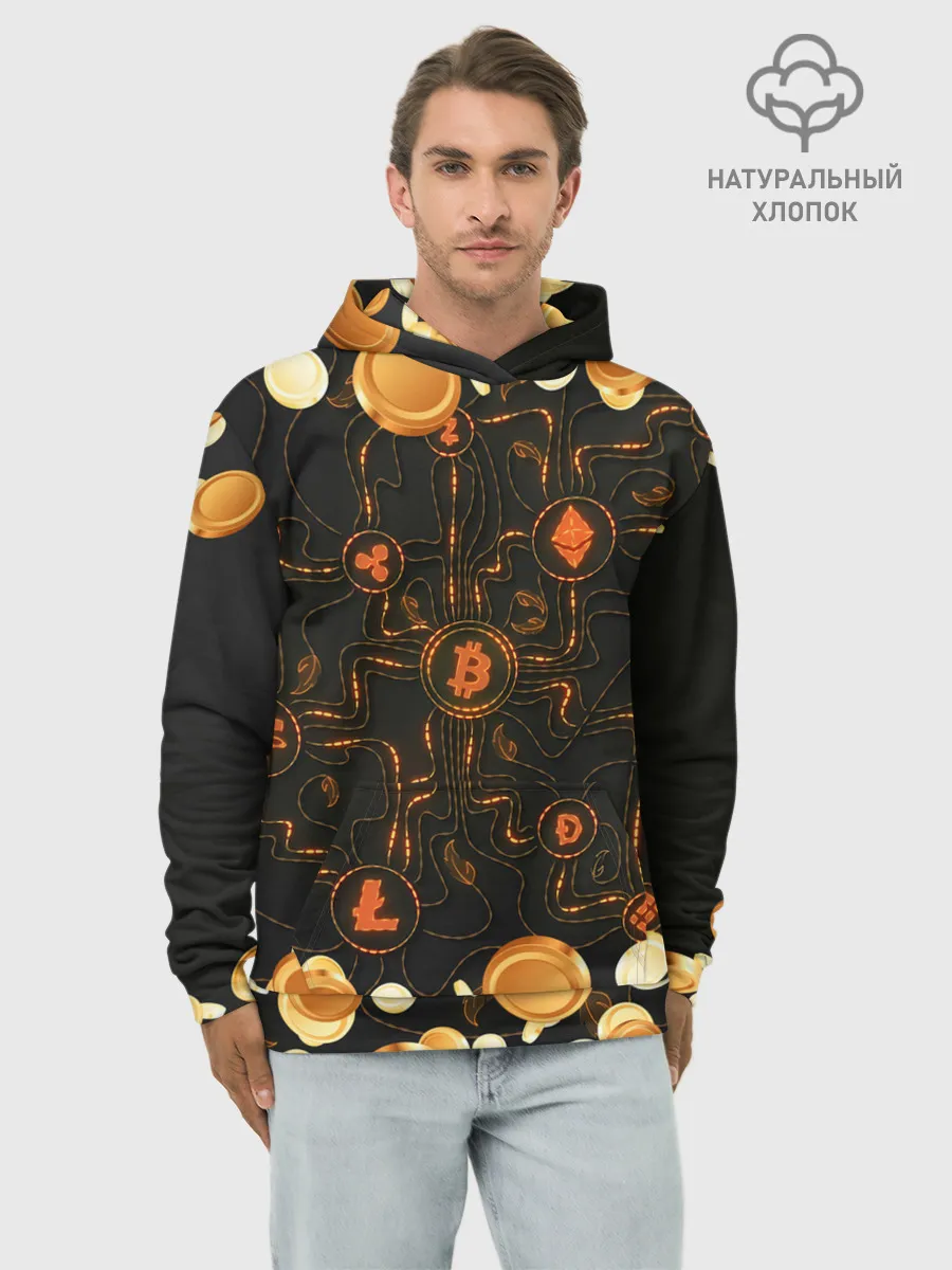 Худи мужской база хлопок / Криптовалюта | Crypto