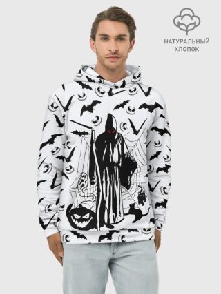 Худи мужской база хлопок / Хэллоуин, Grim Reaper