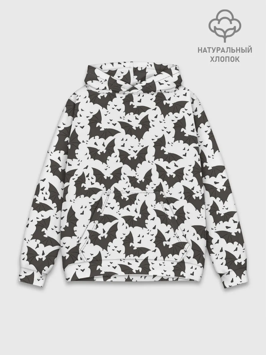 Худи мужской база хлопок / Летучие мыши