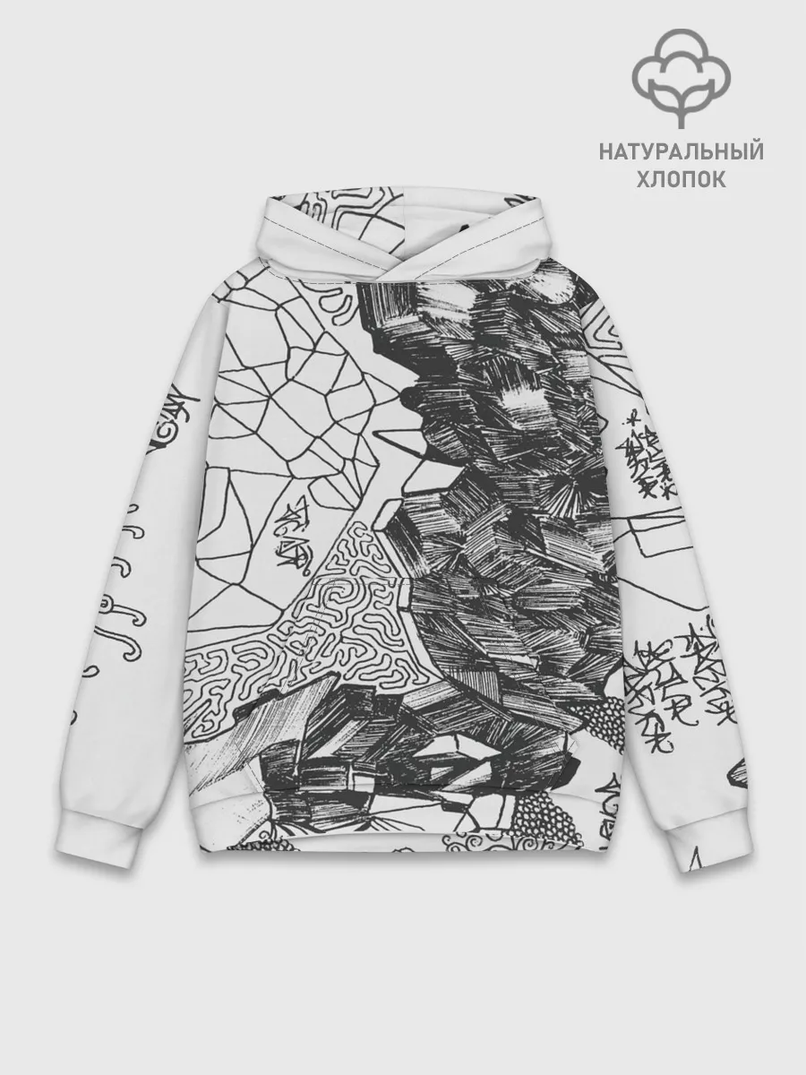Худи мужской база хлопок / Структурная мозайка