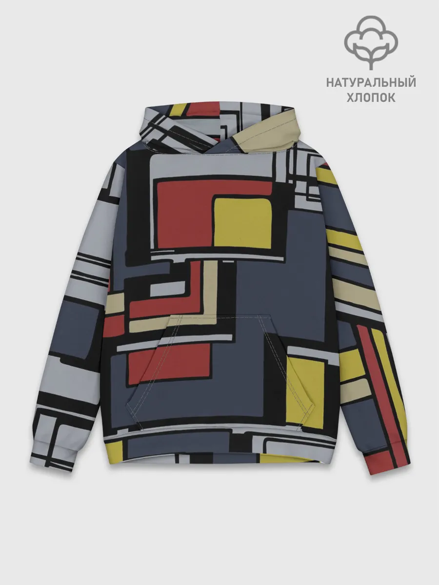 Худи мужской база хлопок / Геометрия