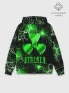 Худи мужской база хлопок / S.T.A.L.K.E.R. NEON МОЛНИЯ