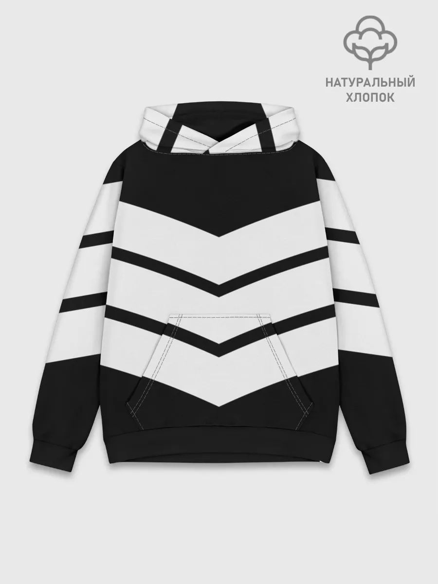 Худи мужской база хлопок / Три полоски