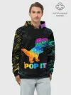 Худи мужской база хлопок / POP IT DINOSAUR | ДИНОЗАВР