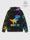 Худи мужской база хлопок / POP IT DINOSAUR | ДИНОЗАВР