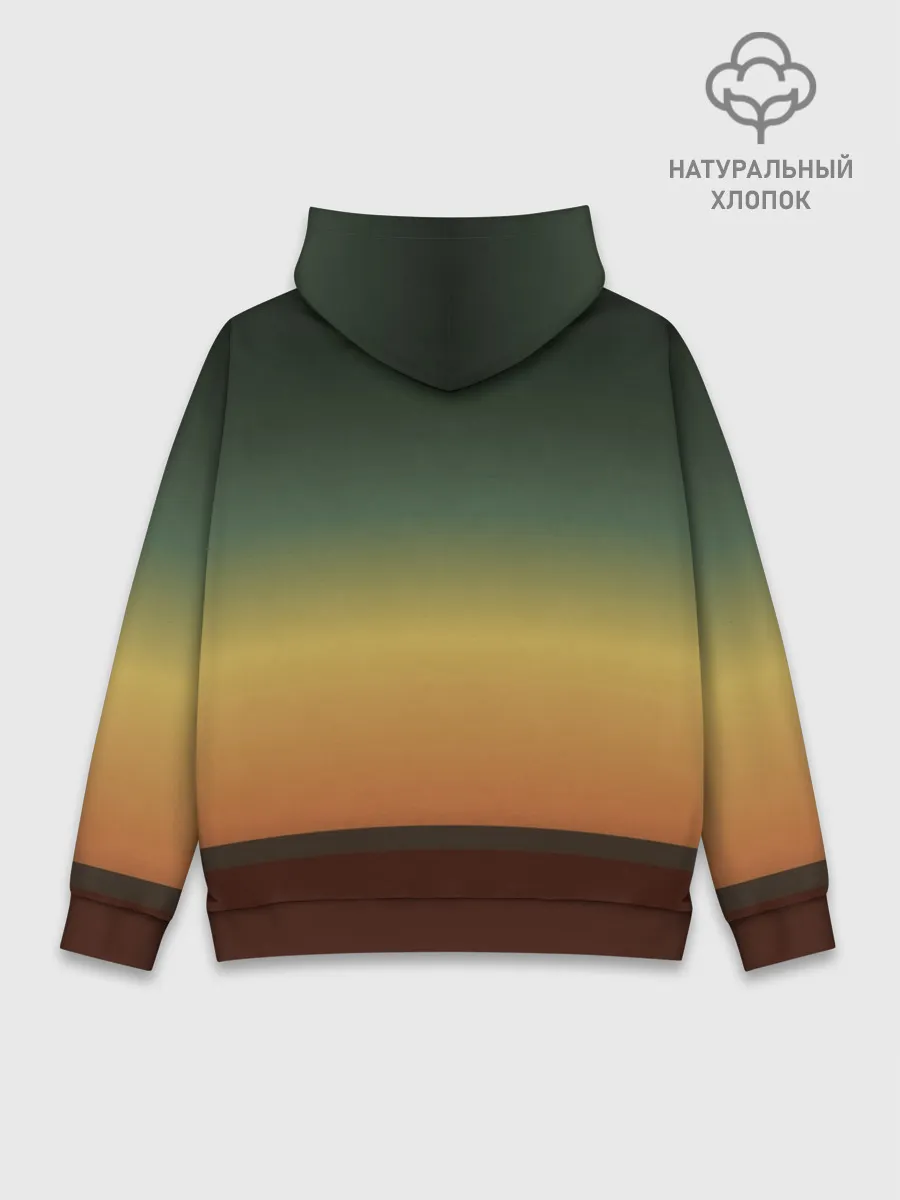 Худи мужской база хлопок / Maneskin в лучах заката