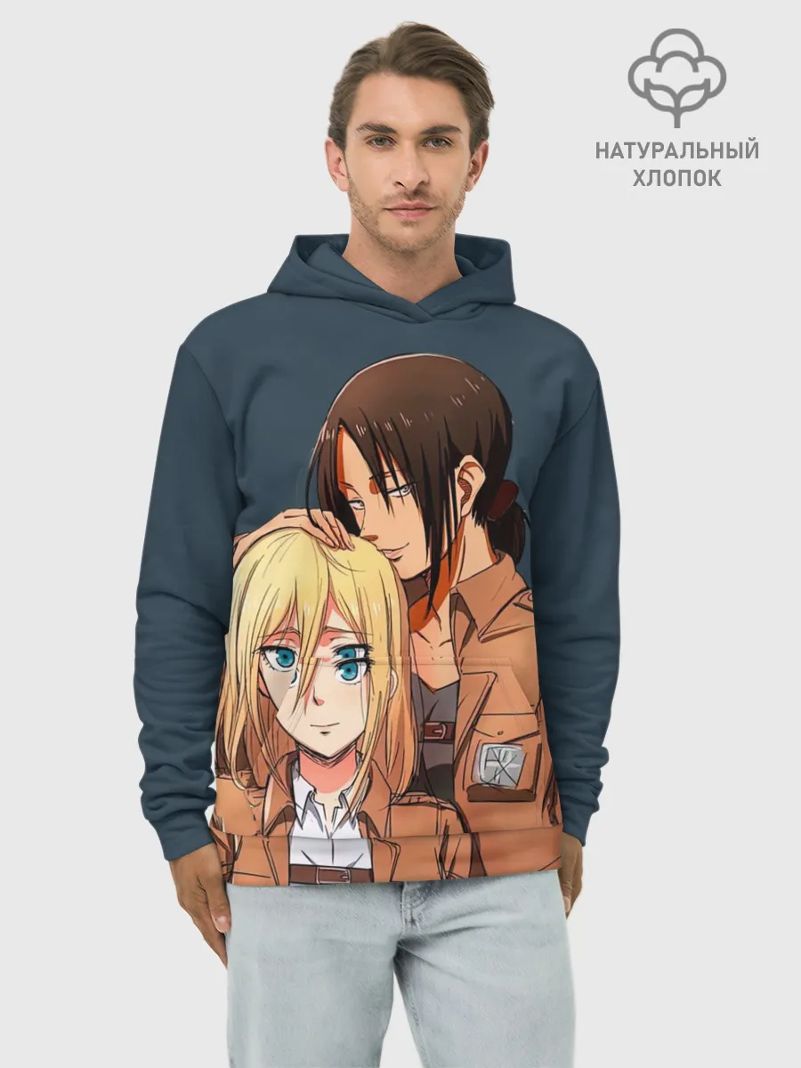 Худи мужской база хлопок / Имир и Хистория