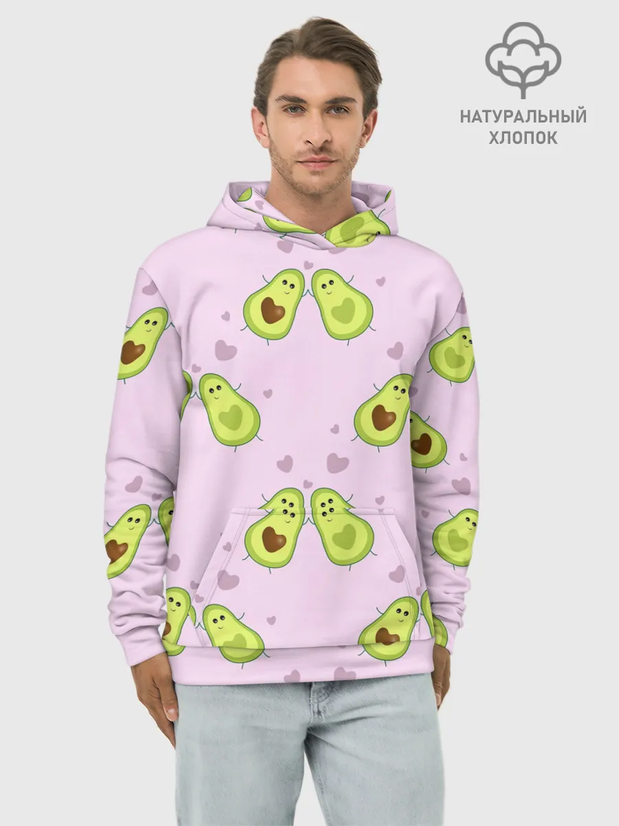 Худи мужской база хлопок / Любовь | Авокадиков