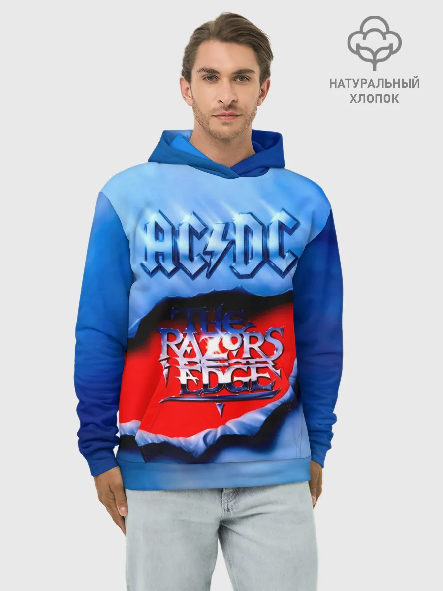 Худи мужской база хлопок / AC/DC - The Razor’s Edge