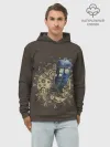 Худи мужской база хлопок / Tie to Tardis
