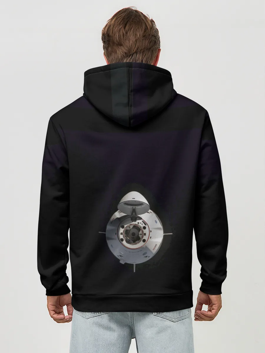 Худи мужской база хлопок / SpaceX Dragon 2